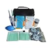 Fiber Optic Connector Cleaning Kit with 1.25mm / 2.5mm Cleaner Pens & Cassette and Replacement Tapes for FC SC ST LC MU Connectors