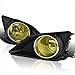 Spec-D Tuning Yellow Lens Fog Lights + H11 Bulbs + Switch Included Compatible with Toyota Corolla 2009-2010 L+R Pair Assembly