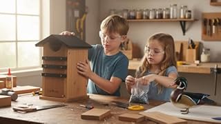 Cedar Screech Owl House Box, Nesting Shelter, Large Cedar Bird House for Outside, Rustic Big Birdhouse,Nesting Shelter Nester Heavy Duty, Stainless Steel Perch,Assemble Needed
