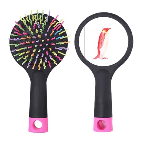 Brosse à cheveux démêlante coussin rouge pour éliminer les nœuds sans tirer ni casser