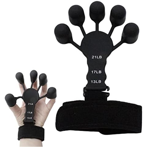 Yusheng Finger Rally Finger Stretcher Hand Resist-ance Band Finger Rehabilitation Training Device 6 Resistant Level Finger Exerciser & Hand Strengthener Cover