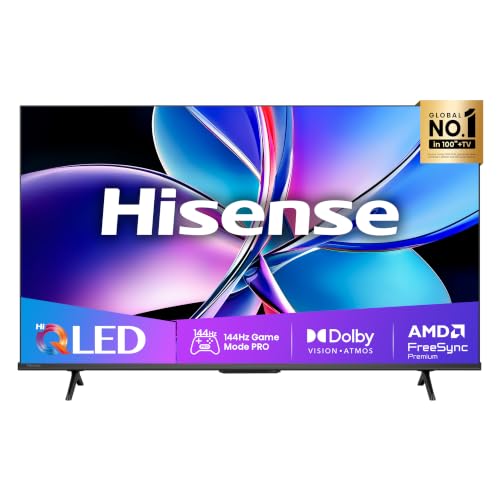 Hisense Smart TV QLED 50' 4K 50E7Q PRO, Smart TV VIDAA U8, Dolby Vision IQ, HDR 10+ Adaptive, 144hz Game Mode PRO, Dolby Atmos, Alexa Built-in, VIDAA Voice, Tuner DVB-T2/S2 HEVC 10, lativù 4K