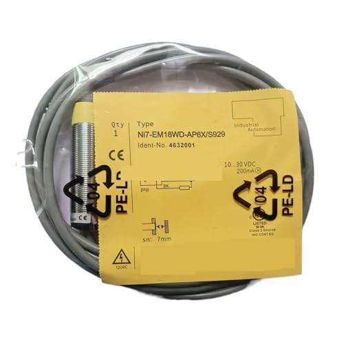 Capteur NI7-EM18WD-AP6X/S929 à sortie PNP avec portée de 7mm pour automates industriels