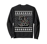 Black cat ugly sweater