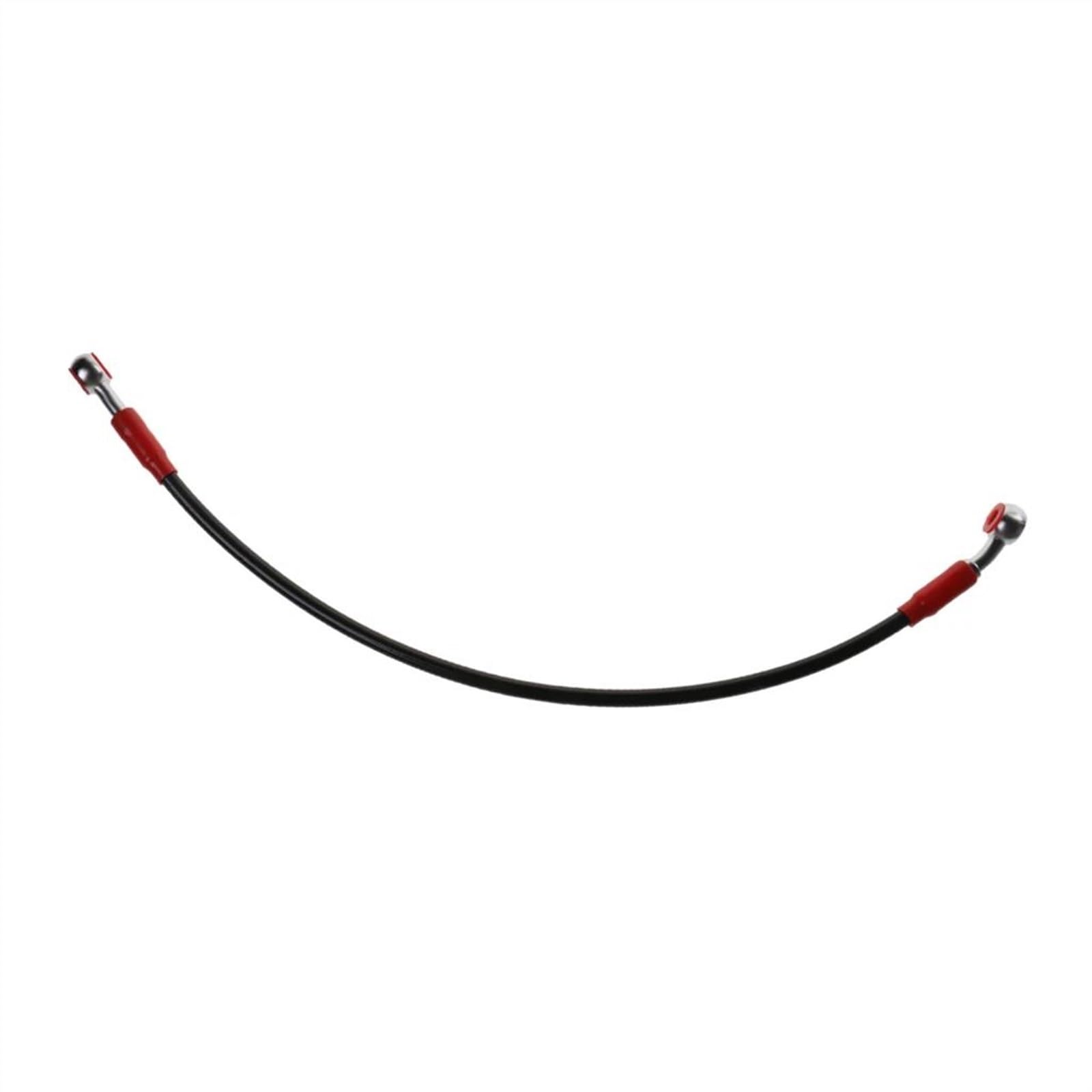 Ksxzw Black- Silver Motorbike Part 45Cm Motorcycle Brake Oil Hose Line Stainless Steel Braided Cable Black