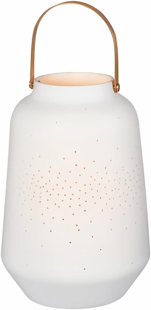 Räder Poetry Lantern with Brass Handle - 10.4" / 26.5cm