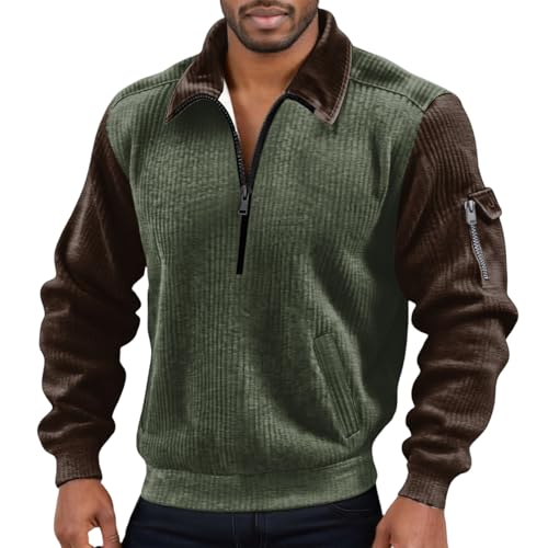 Genérico Chaquetas, Jersei Basicas Invierno Termicas Entrenamiento Jersey Hombre Cremallera, Casaco Friki Snowboard Sweat Moda Tallas Piece Sudadera Sin Capucha Hombre, Sweatshirt Homem, 3XL
