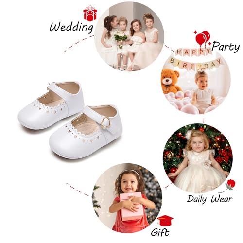 Image of PHIRAMIN Toddler Girl Mary Jane Dress Shoes-Little Girl School Uniform Shoes for Wedding Party