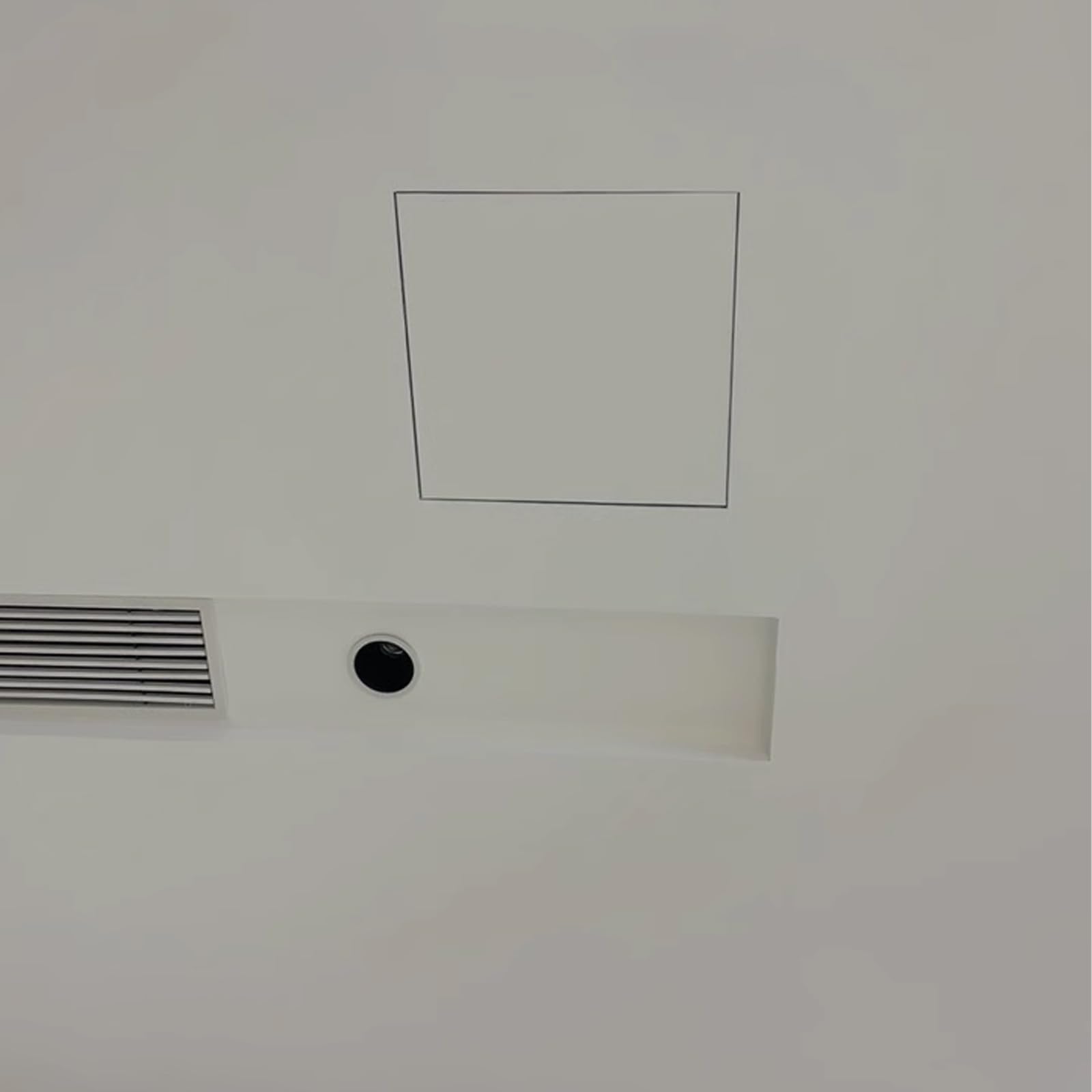 Panel drzwi wejściowych ze stopu aluminium 15 x 15 cm płyta gipsowo-kartonowa sufitowa dostęp do klapy otwierana od góry konstrukcja malowana rama z płyty gipsowo-kartonowej dla łatwej instalacji
