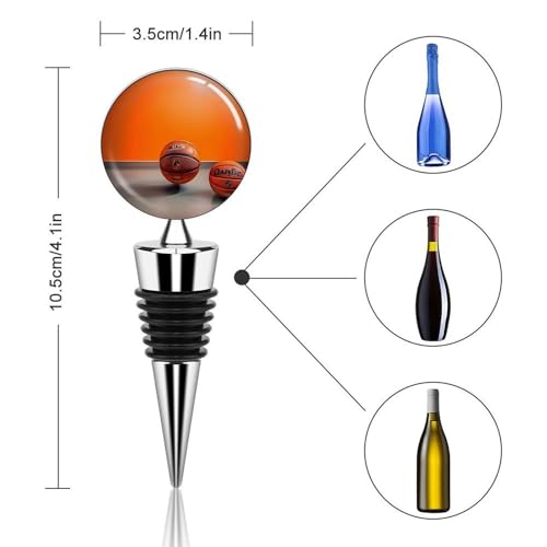 Bouchon de vin réutilisable orange hermétique pour conserver vos bouteilles entamées - 3