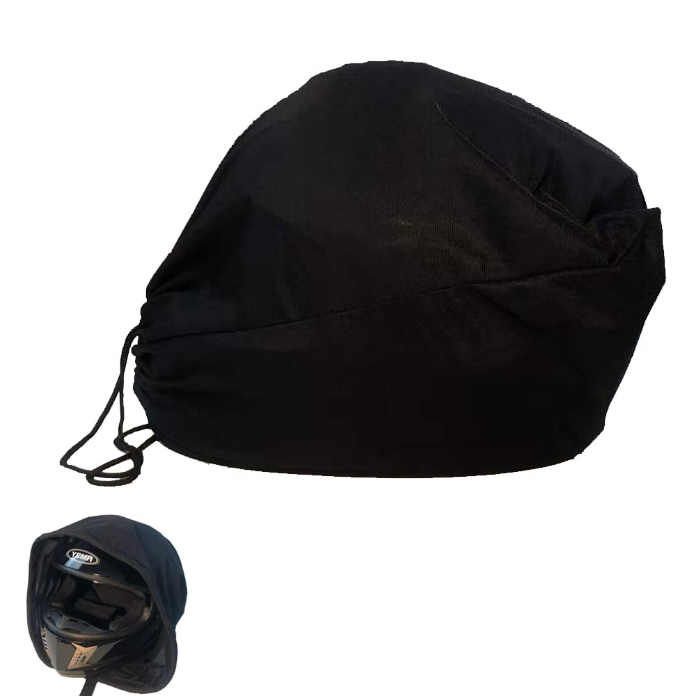 Sac à Dos Porte-Casque Moto – Sac Rangement Casque Vélo/Ski Avec Cordon Réglable, Noir, Protection Velours Intérieur