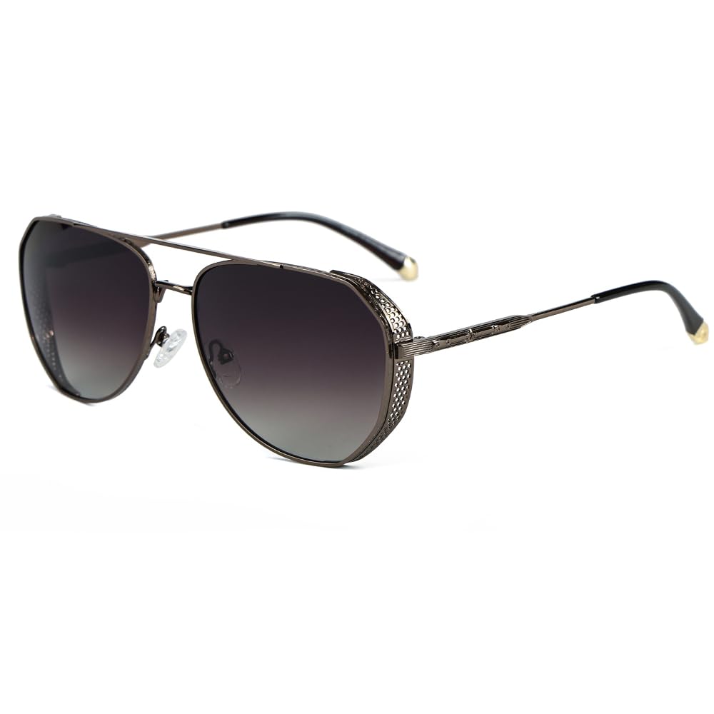 the men thing 2181 PRESTIGE LUXE - Aviator Style - HD Polarised Sunglasses for Men - UV400 Protection, Stainless Steel Frame-picture-6