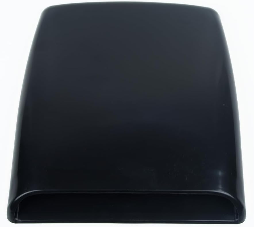 ABS Car Hood Scoop Air Flow Intake Vent Cover Decorative Universal Fit for Most Cars, White