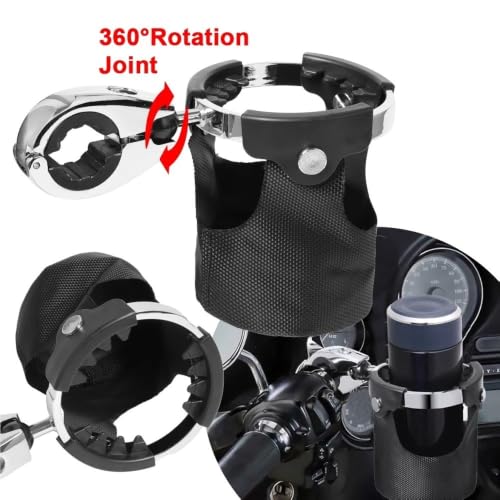 Support de guidon universel moto et porte-bouteille robuste multi-ajustable - 7