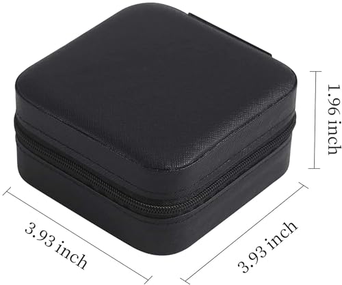 Image of Jewellery Storage Box for Women | Aesthetic Girl Print Jewellery Organizer with Zipper | Travel Jewellery Case for Rings, Earrings & Necklace (Blush Ribbon Florals)