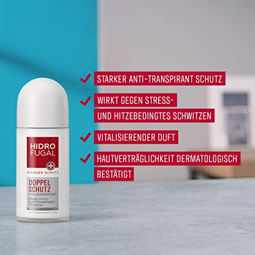 Hidrofugal Doppel Schutz Roll-On (50 ml) gegen Schweißbildung und Geruch