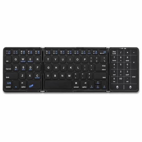Clavier pliable Bluetooth multi-appareils touches pleine taille et pavé tactile