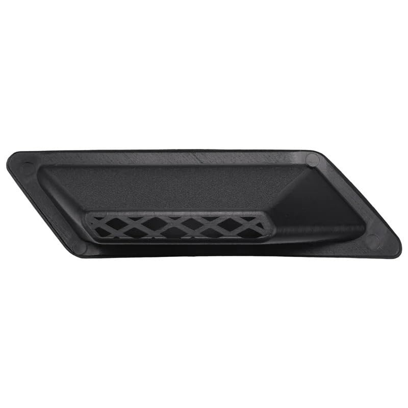 Cubierta de ventilación del capó universal negro brillante para parachoques de coche 3