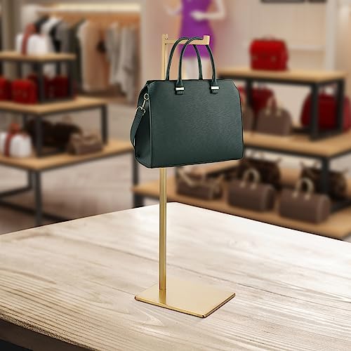 OLegei Set of 2 Handbag Display Stands Rack Adjustable Height Purse Display Holder- 7-type Hook, Shoulder Bags,Scarves, Hats - Image 2