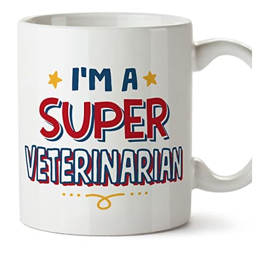MUGFFINS Tazas para VETERINARIA - En Inglés - - 11 oz / 330 ml - Regalo original y divertido