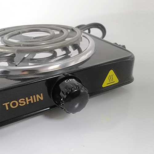 TOSHIN Elektrischer Kohleanzünder für Shisha Kohle mit Gitter, 1000 Watt Kohleofen, 5 Stufen Hitze, Überhitzungsschutz… – Bild 4