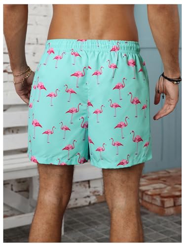 SHENHE Men's Swim Trunks with Compression Liner Swimming Bathing Suit Beach Shorts with Pockets2