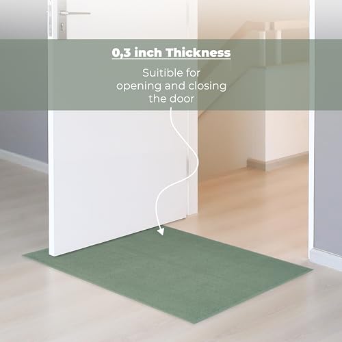 Cotton Paradise Bath Rug for Bathroom, 17x24 inch 100% Cotton Non Slip Bath Mat Rug, Soft Absorbent Machine Washable, Sage Green Bath Rug by Cotton Paradise - Image 4