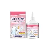 Professional Oil Stain Remover for Clothes - Targets & Breaks Down Grease, Color-Safe & Gentle on Fabrics