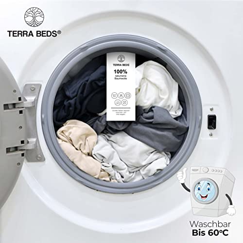 Terra Beds Jersey Spannbettlaken 60x120cm Baumwolle für Matratzen bis 15cm – Ansicht 6