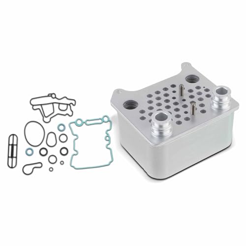 A-Premium Engine Oil Cooler Kit with Gasket Seal - Compatible with Ford Trucks - Powerstroke V8 6.0L - F250 F350 F450 F550 Super Duty Excursion E350 E450 - Replace# 3C3Z 6A642 CA OCK388
