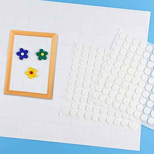 10 Sheet Foam Round Dots Double-Sided Adhesive 3D Craft Foam Tape For Diy Handmade Crafts/Office Supplies, 1000 Pcs, 2 Sizes (10, White, 0.3 Inch & 0.4 Inch) #TOP4