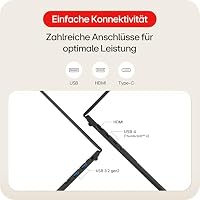 LG gram 17 17Z90TL-G.AU79G (17 Zoll) IPS Notebook, Intel Core Ultra 7 256V, 16GB RAM, 1TB SSD, Intel Arc 140V, federleicht (1,389 kg), gram AI, 77 Wh, Thunderbolt 4, Grau – Ansicht 8