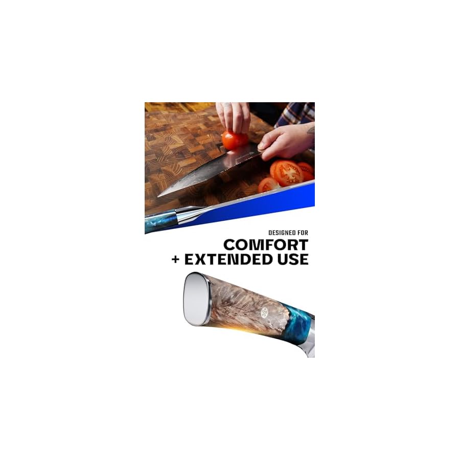 Dalstrong-Chef-Knife-95-inch-Valhalla-Series-9CR18MOV-HC-Steel-Kitchen-Knife-White-Resin-Wood-Handle-Razor-Sharp-Chefs-Knife-Kitchen-Knife-Professional-Cooking-wLeather-Sheath Dalstrong Chef Knife - 9.5 inch - Valhalla Series - 9CR18MOV HC Steel Kitchen Knife - White Resin & Wood Handle - Razor Sharp Chef's Knife - Kitchen Knife - Professional Cooking - w/Leather Sheath