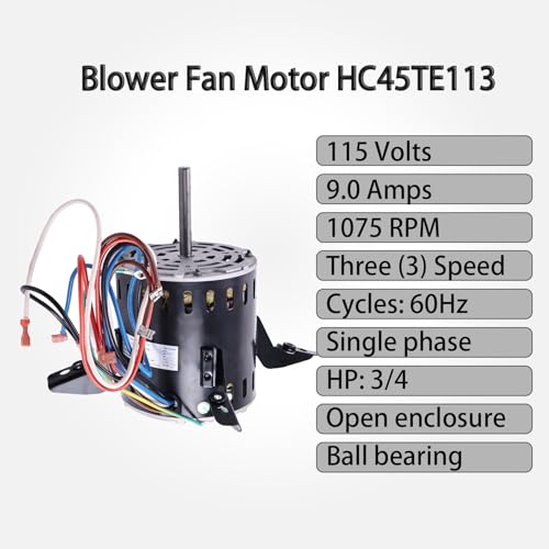 82113 Blower Fan Motor 5KCP39PGV623C HC45TE113 Y7L623F515S HB46TR113 by Holdia - Used condition - Image 2