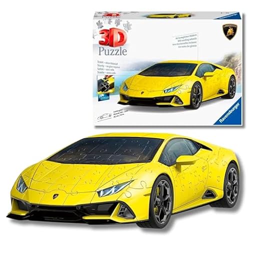 Ravensburger - Puzzle 3d Adultos Lamborghini Huracán EVO | Puzzles 3d Para Adultos Y Niños De 10 Años O Más | Maquetas Para Montar De 156 Piezas | Regalos Niños 10 Años O Más | Ya disponible en tu tienda friki favorita! En mundofriki.es!