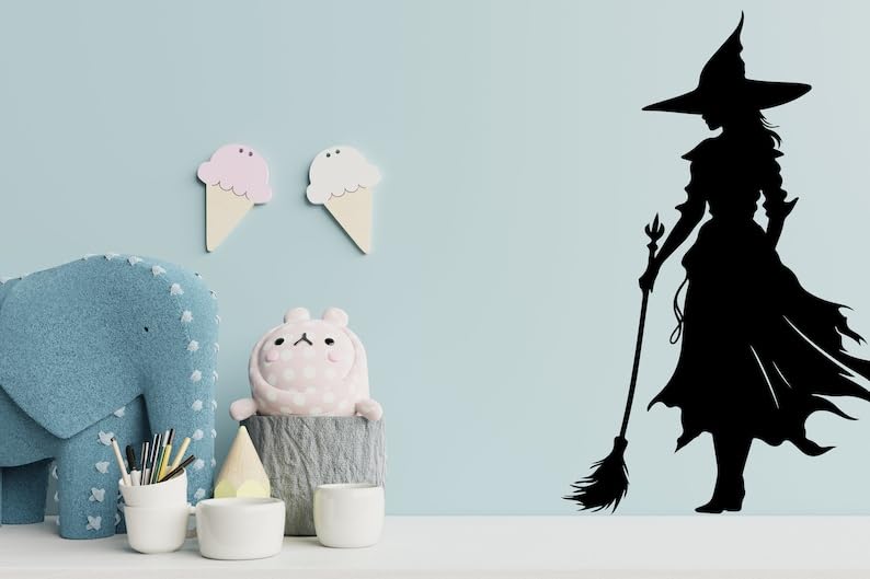 Amazon.com: Wicked Witch Silhouette Window Decal - Halloween