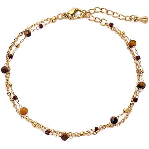 TaYolnFaSo Turquoise Beads Bracelet for Women Dainty Stackable Green Bracelet Turquoise Jewelry Mother's Day Gift for Mother