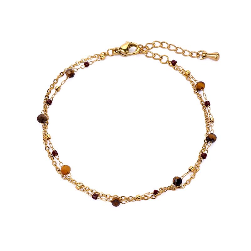 Turquoise Beads Bracelet for Women Dainty Stackable Green Bracelet Turquoise Jewelry Mother's Day Gift for Mother