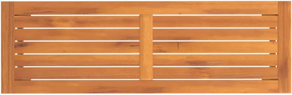 Garden Bench Natural Wood Solid Acacia Wood Medium Durable,Sturdy Solid Acacia Wood Garden Bench with Rustic Charm for Outdoor & Indoor Use Patio Furniture