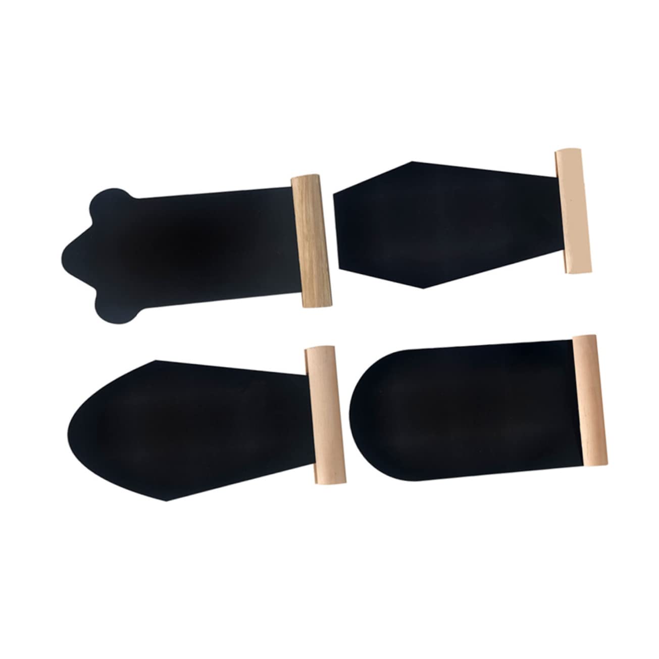 Generic 4Pcs Tombstone Blackboards Double Sided Decorative Chalkboards for Messages Note Writing and Sign Making for Home Decor and Special Events