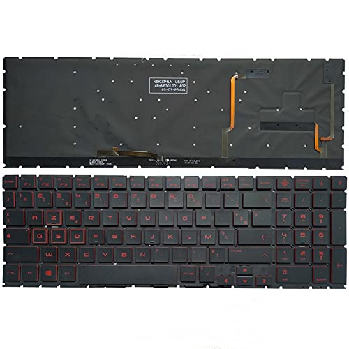 Clavier rechange HP Omen 15-DC 15-DH TPN-Q211 disposition FR