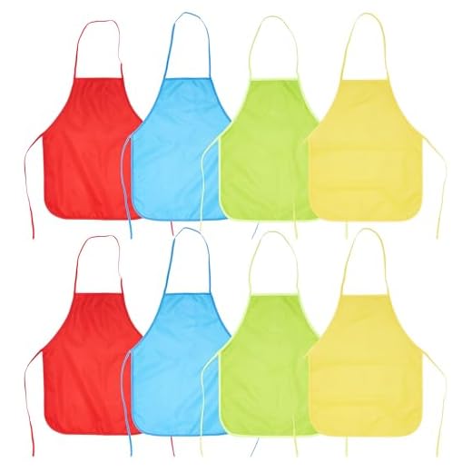8pcs Delantal Infantil Pintura - PVC Delantales Impermeable Para Pintar Niños Actividades Creativas Panadería Cocina Artesanía 40 X 50 Cm Manualidades Artística Aula Comunitarios Eventos Escolares