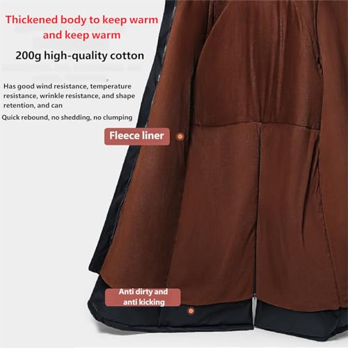 Beoglov 2026 New Winter Outdoor Riding Insulated Full-Body Suit, Winter Jumpsuit for Men, Waterproof Freezer Snowmobile Suits (Black,L)