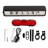 Xcello Light Set Aluminum Alloy, USB Rechargeable, High Brightness, 6 Light Modes, for Outdoor Running, Hiking