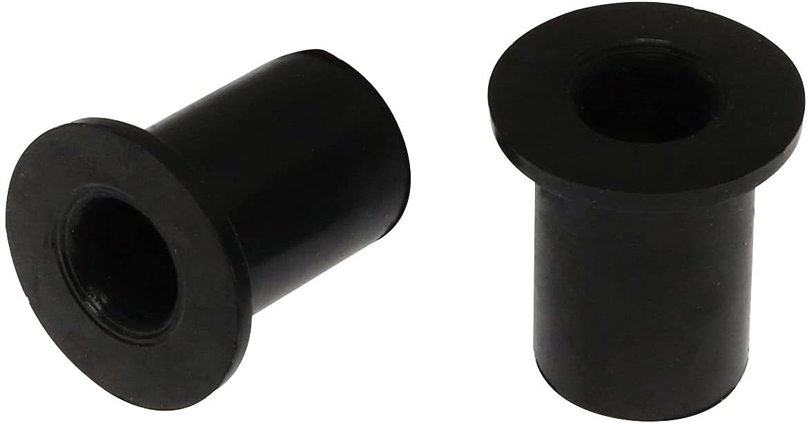 JianLing 12 Sets Neoprene Well Nut Rubber Expansion Brass Nuts with Stainless Steel Screw(12 pcs M5 Straight Type + 12 pcs Cross Flat Head Screw M5*25mm)