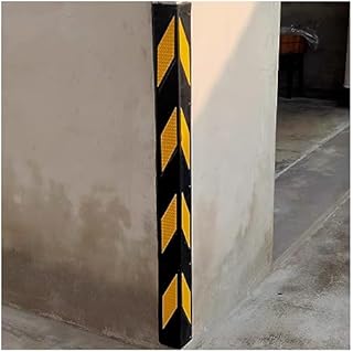 ❀❀❀Protectores de esquinas para paredes,Protector Columna De Goma for Almacén,Protectores De Esquinas De Pared De Garaje De Planta Baja for Talleres Reflectantes,1 Cm De Grosor (Color:Amarillo,Tamaño: