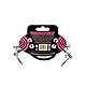 Ernie Ball Flaches Stereo-Patchkabel 30,48 cm 2er-Pack - Schwarz