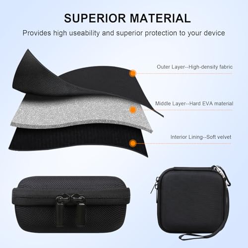 Image of Elonbo Carrying Case for NETGEAR Nighthawk M6 / M6 Pro / M7 Pro / M5 5G Mobile Hotspot Router, Portable Wireless WiFi Travel Hotspot Router Storage Holder, Extra Mesh Pocket Fits Cable, Black