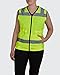 Utility Pro UHV662 Womens High-Vis Safety Vest with Waterproof DuPont Teflon, Lime, X-Large