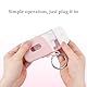 lasuroa 2stk Silikonhülle Kompatibel mit Touchland Handdesinfektionsspray 30ml, Schutzhülle mit Feder-Ring Nebel Schlüsselanhänger Halter Reisefreundliches Desinfektionsspray Zubehör (Rosa)